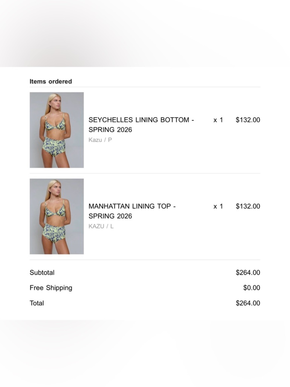 acacia swimwear Kazu Floral Bikini in Yellow and Green